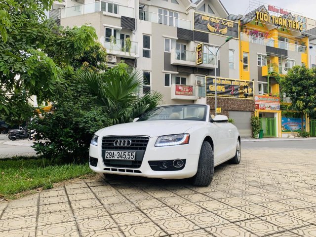 Audi A5 - 2.0 mui trần màu trắng xe đẹp biển vip giá rẻ0