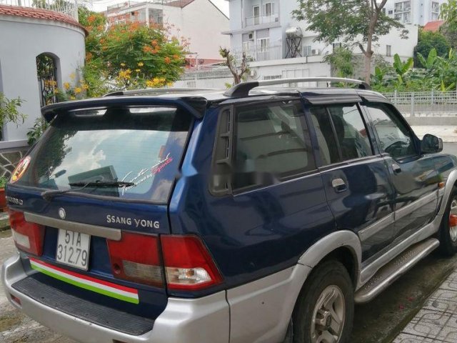 Bán Ssangyong Musso sản xuất năm 2002, màu xanh lam, nhập khẩu xe gia đình, giá 125tr0