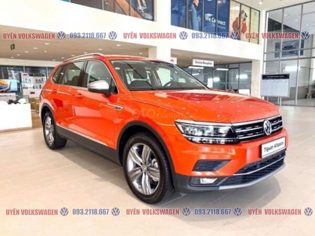 Tiguan Luxury, màu cam độc lạ, nổi bật, đẹp mắt - ưu đãi phí trước bạ và bộ phụ kiện chính hãng đặc biệt - LH Ms Uyên