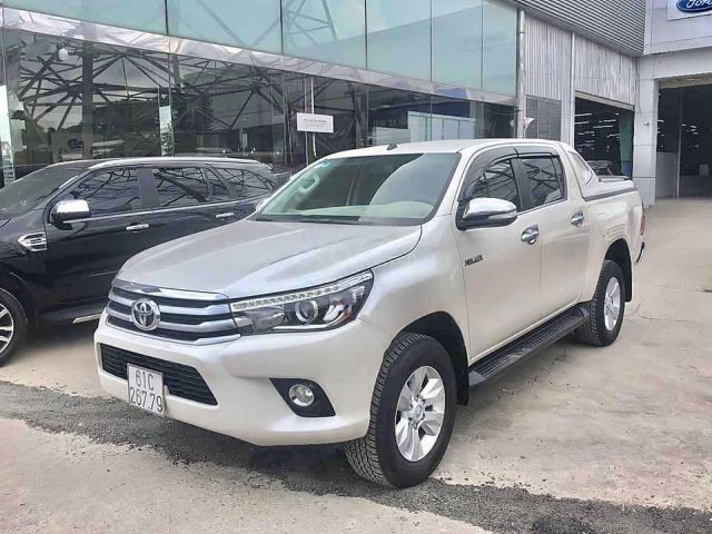 Cần bán lại xe Toyota Hilux 2.8G 4x4 AT sản xuất 2017, màu trắng, nhập khẩu  0