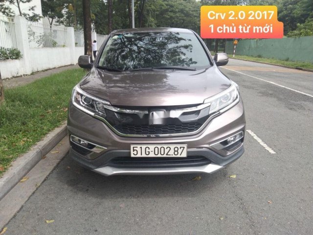 Cần bán gấp Honda CR V 2.0 đời 2017, màu nâu còn mới 0