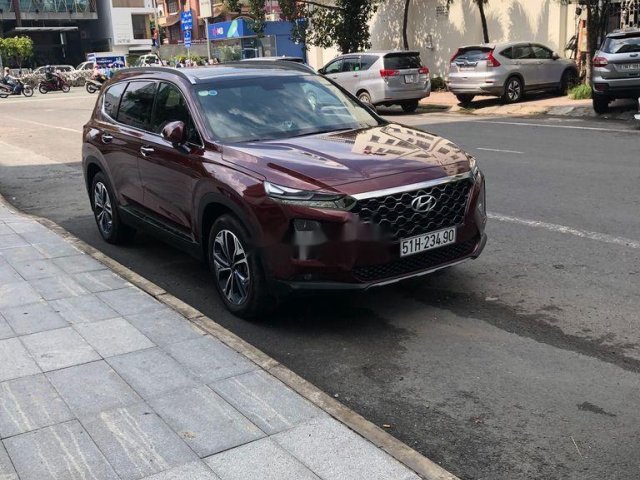 Bán Hyundai Santa Fe 2019, màu đỏ, xe nhập  