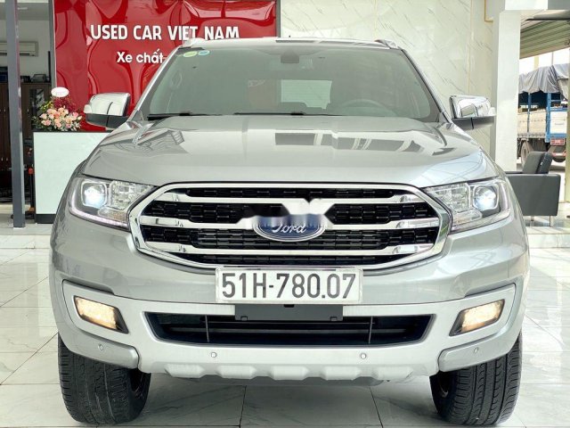 Bán Ford Everest 2.0 Titanium đời 2020, màu bạc, nhập khẩu nguyên chiếc  0