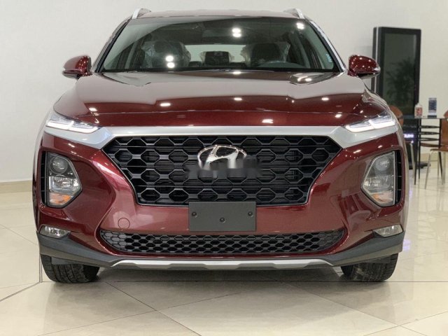 Bán Hyundai Santa Fe 2020, màu đỏ, giao xe nhanh