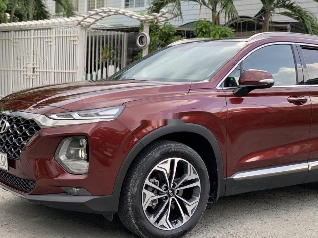 Bán Hyundai Santa Fe năm sản xuất 2019, màu đỏ  0