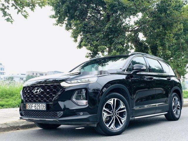 Bán Hyundai Santa Fe đời 2019, màu đen  