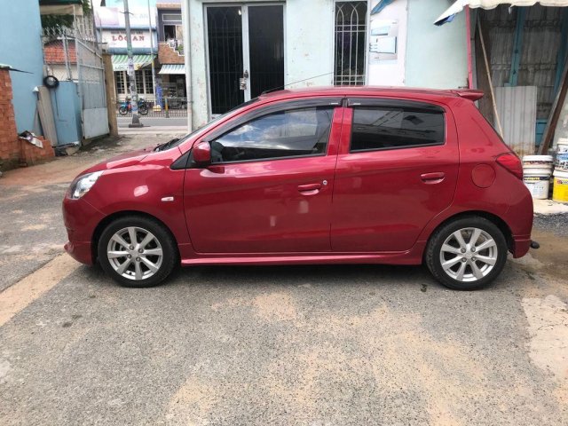 Bán xe Mitsubishi Mirage năm 2013, màu đỏ, nhập khẩu nguyên chiếc xe gia đình, 210tr