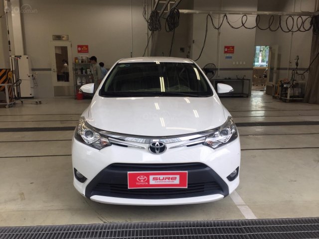 Thanh lý xe Toyota Vios 1.5G 2017, màu trắng xe đi được 42.000km - Xe chất giá tốt