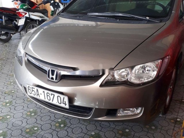 Cần bán gấp Honda Civic đời 2008, màu ghi vàng