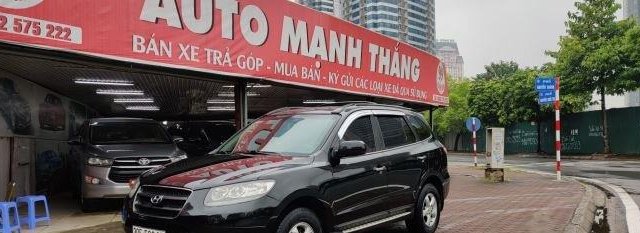 Bán Hyundai Santa Fe 2.2 sản xuất 2008, màu đen còn mới 