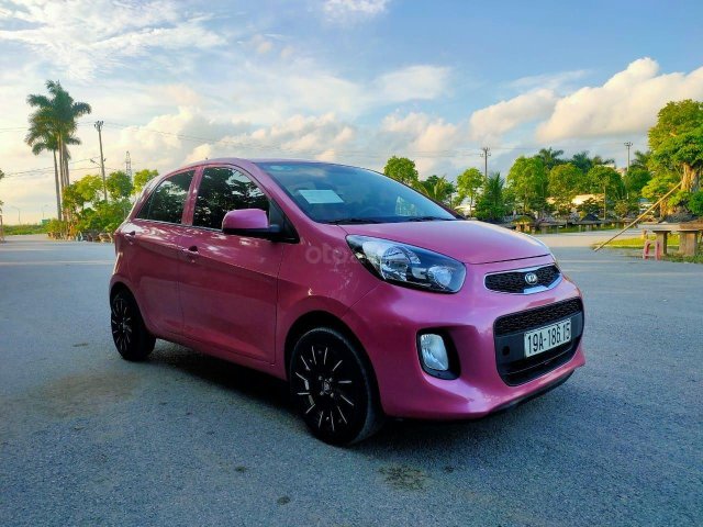 Kia Morning SX 2018 số sàn bản 1.25, màu hồng siêu xinh0