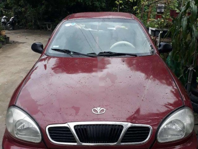 Cần bán gấp Daewoo Lanos 2002, màu đỏ, nhập khẩu nguyên chiếc, giá chỉ 75 triệu