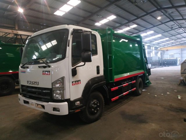 Bán xe cuốn ép rác Isuzu FRR thùng 9 khối