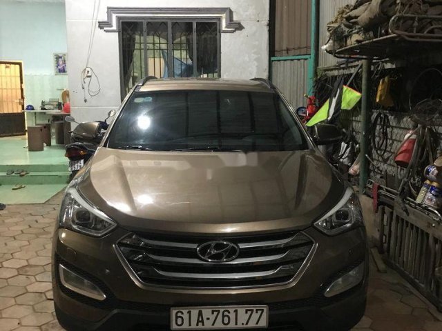 Bán ô tô Hyundai Santa Fe đời 2016, màu nâu, xe nhập0