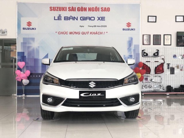Cần bán xe Suzuki Ciaz sản xuất 2020, màu trắng, xe nhập, 499tr