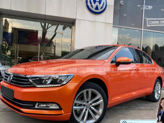 Volkswagen Sedan Passat Bluemotion màu cam nhập khẩu từ Đức - tặng 200 triệu đổi màu sơn theo ý thích - giao ngay0