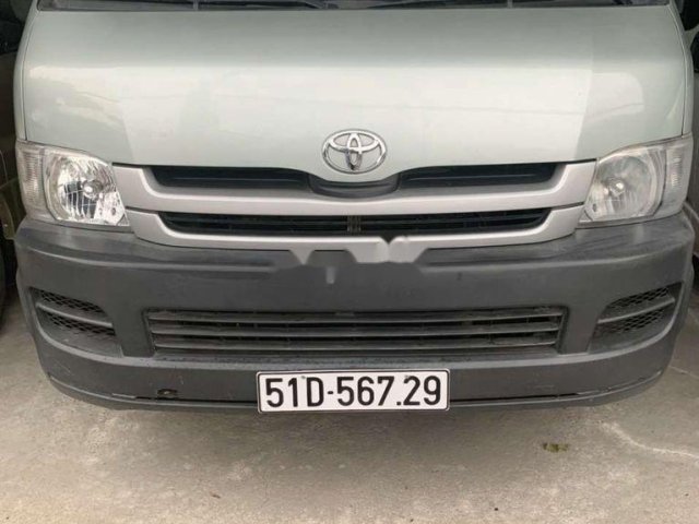 Bán Toyota Hiace năm sản xuất 2008, tải van, màu xanh ngọc0