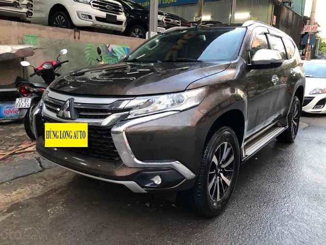 Bán Mitsubishi Pajero Sport 2.4D 4x2 AT năm sản xuất 2018, màu nâu, nhập khẩu0