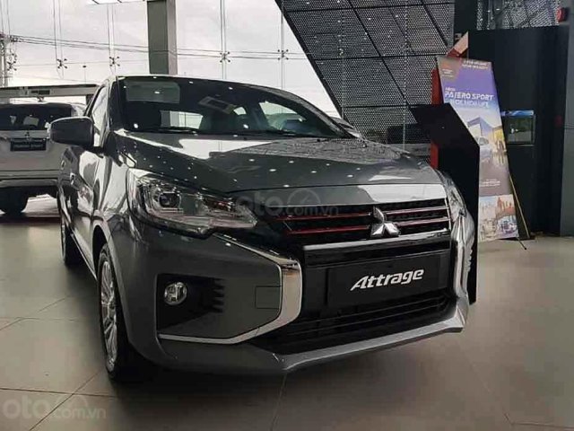 Bán xe Mitsubishi Attrage 1.2 CVT sản xuất năm 2020, màu xám, xe nhập, giá tốt0