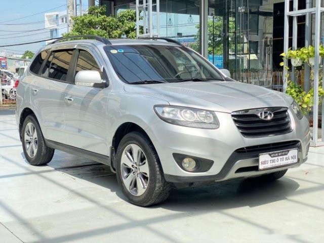 Bán xe Hyundai Santa Fe đời 2011, màu bạc