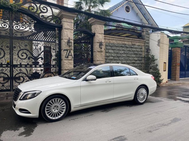 Bán S500 2017 xe đẹp trắng nội thất nâu đi 27353km bao check hãng