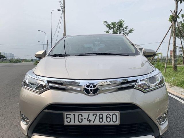 Bán Toyota Vios đời 2017, màu vàng cát, xe nhập0