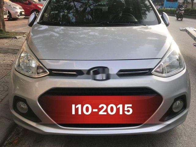 Bán Hyundai Grand i10 đời 2015, màu bạc, nhập khẩu, giá 318tr