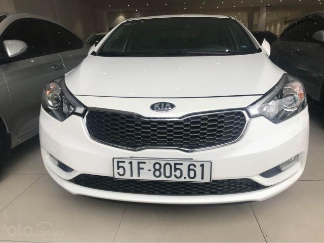 Kia K3 sản xuất 2016, màu trắng, có cửa sổ trời0