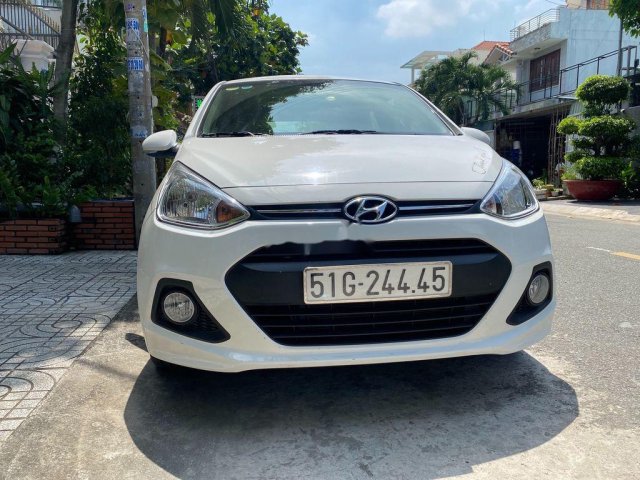 Cần bán xe Hyundai Grand i10 năm 2016, màu trắng, nhập khẩu, giá chỉ 350 triệu0