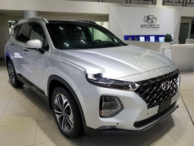 Bán Hyundai Santa Fe sản xuất 2019, màu bạc0