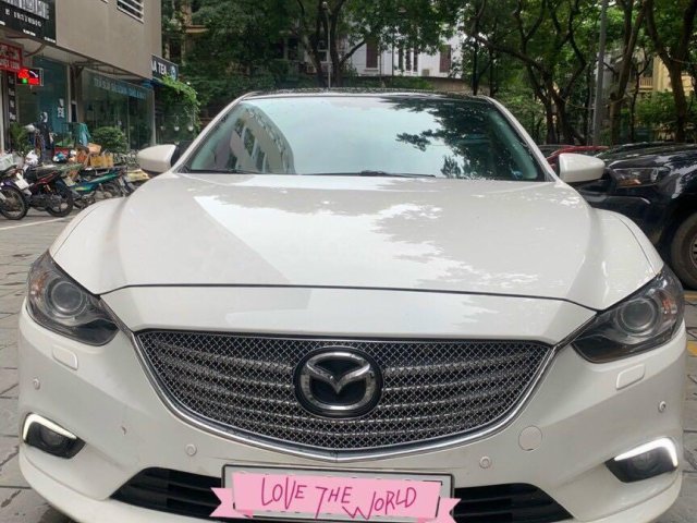 Cần bán Mazda 6 Premium SX 2016 AT, màu trắng, máy nguyên, tư nhân chính chủ0