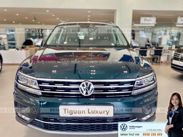 Tiguan Luxury màu xanh rêu - màu đẹp hiếm có - số lượng có hạn - lái thử tận nơi - khuyến mãi 120 triệu