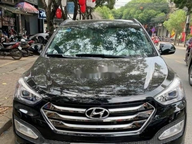 Bán Hyundai Santa Fe sản xuất năm 2015, màu đen số tự động0