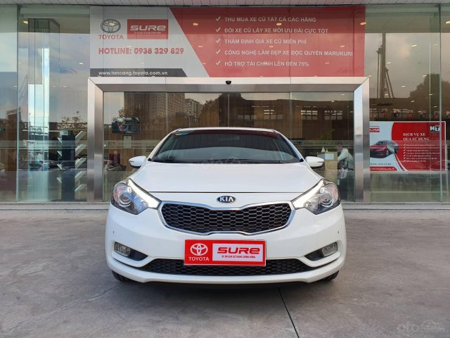 Cần bán xe Kia K3 2.0AT 2014 màu trắng gia đình BS Đồng Nai đi 82.888km - xe cũ chính hãng giá tốt