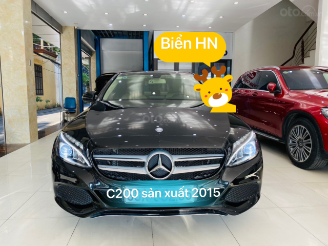 Xe C200 sản xuất 2015 đen kem, biển HN vip0