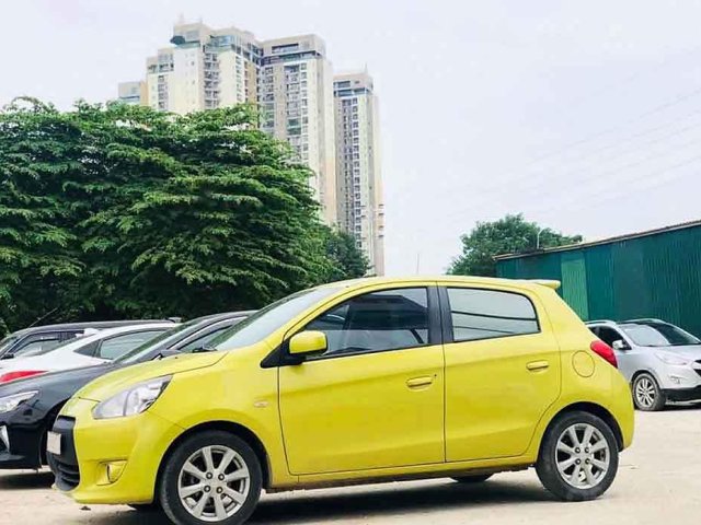 Bán Mitsubishi Mirage năm 2014, màu vàng chanh, nhập khẩu số tự động