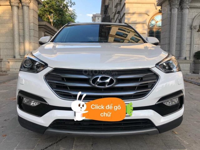 Cần bán Hyundai Santa Fe đời 2018, màu trắng0