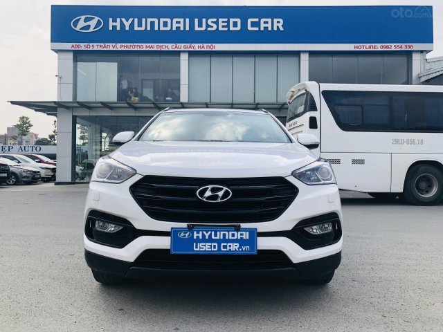 Santafe xăng 2.4L 6AT bản tiêu chuẩn 2017, biển Hà Nội0