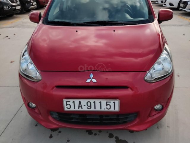 Bán xe Mitsubishi Mirage 2014, màu đỏ0