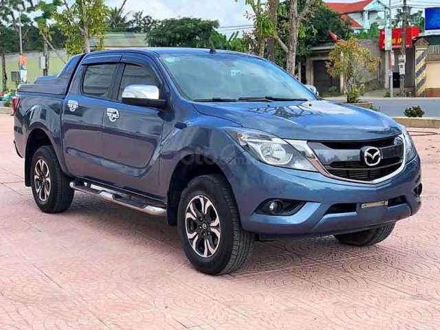 Bán Mazda BT 50 năm 2017, màu xanh lam, xe nhập số tự động  0