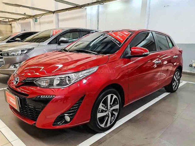 Bán Toyota Yaris 2019, màu đỏ, nhập khẩu nguyên chiếc số tự động0