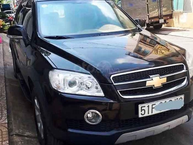 Cần bán xe Chevrolet Captiva sản xuất 2008, màu đen số tự động0