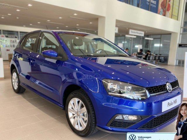 Polo Hatchback màu xanh sx 2020 - xe nhập 100% - thêm option giá không đổi - khuyến mãi 11 triệu + quà tặng0