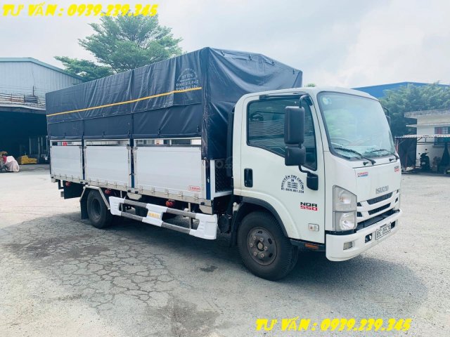 Xe tải Isuzu Nqr75le4 - NQR75me4 - NQR550 thùng bạt phiên bảng 7 bửng - xe mới chính hãng 2020 - 2021 - đóng kèo Dalat