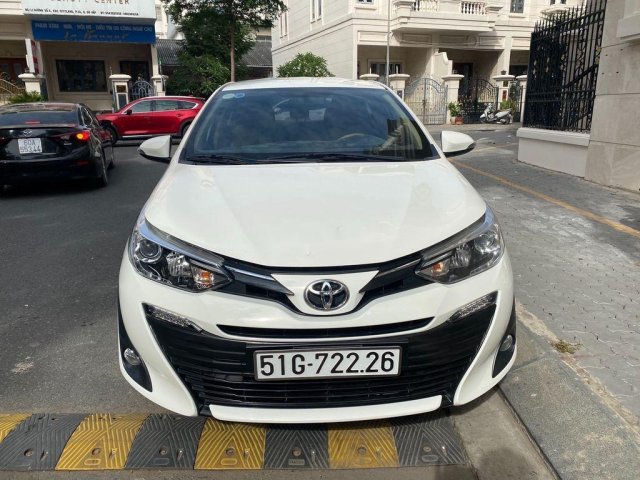 Bán Toyota Vios 2018, model 2019, màu trắng, xe gia đình0