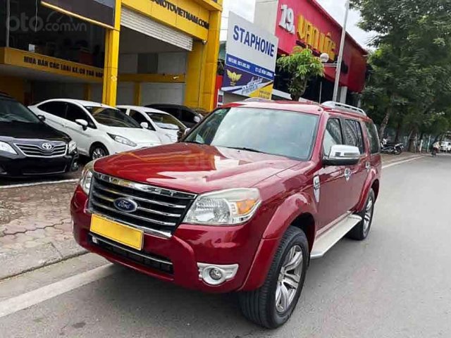 Bán Ford Everest 2.5L 4x2 AT sản xuất năm 2010, màu đỏ0