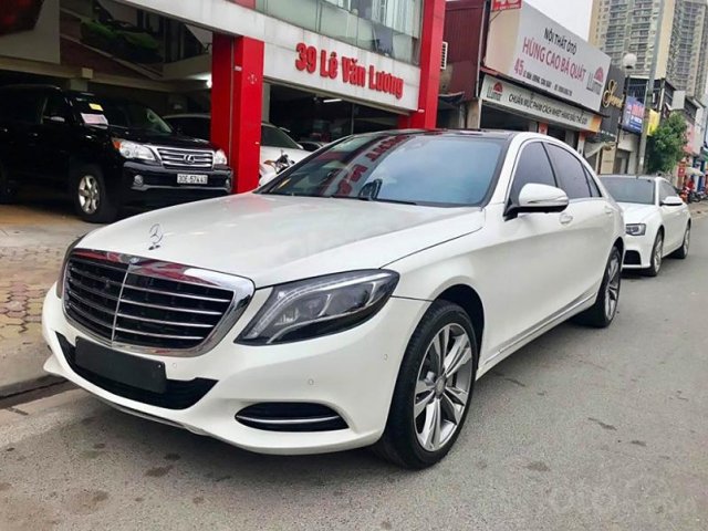 Bán Mercedes S500L sản xuất 2014, màu trắng, nhập khẩu ít sử dụng