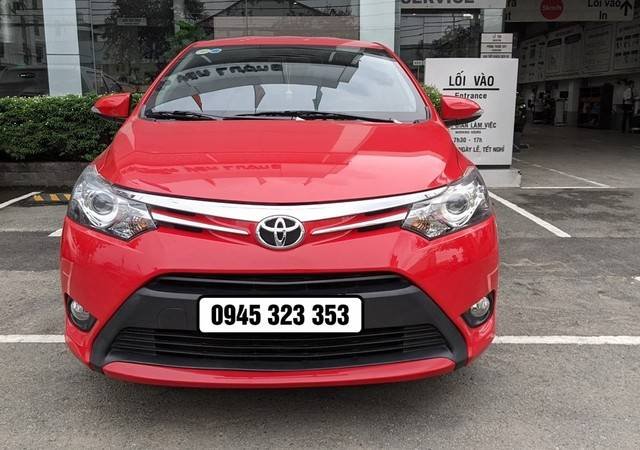 Bán Toyota Vios sản xuất 2016, màu đỏ còn mới 0