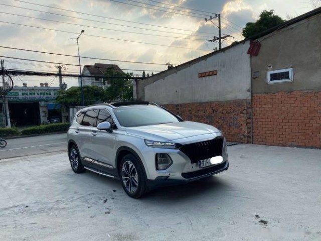 Bán ô tô Hyundai Santa Fe năm sản xuất 2019, màu bạc 0