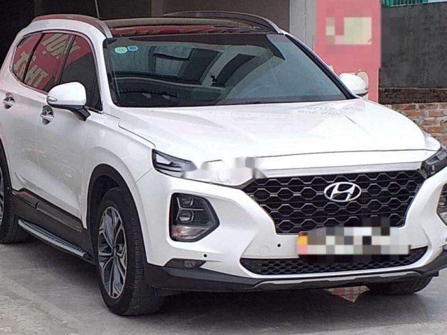 Xe Hyundai Santa Fe năm 2019, màu trắng chính chủ